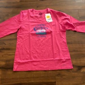 Life is good happy camper crusher tee